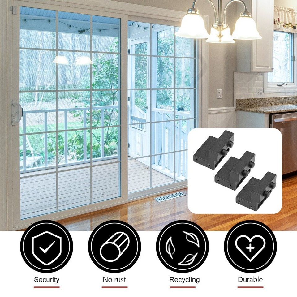 Sliding Window Railing Stopper 3 Pcs Sliding Door Hardware Stop Bumper Barn Roller Stops Stopper Rail ...