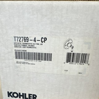 Kohler Artifacts Thermostatic Trim Lever Polished Chrome T72769 4 CP