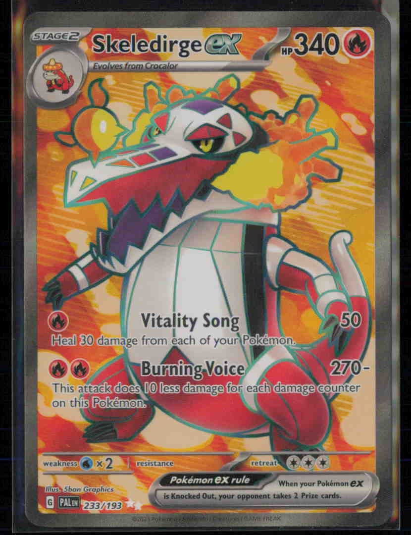 Skeledirge ex 233/193 PAL Paldea Evolved Pokemon Holo Near Mint