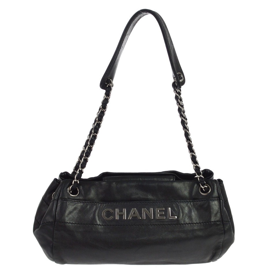 Best09 Chanel Black Lambskin Luxury Line Shoulder Bag NQ12151