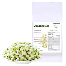 Jasmine Flower Tea 3.52 Oz Dried Premium Jasmine Buds Tea-Jasmine Herbal Loose L