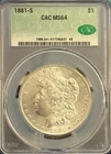 1881 S Morgan Silver Dollar MS64 CAC 🔥