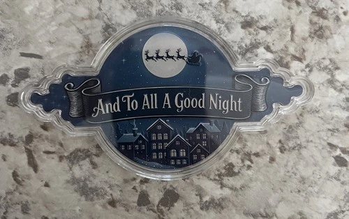 100g Colorized Copper Christmas "And To All A Goodnight" Round w/ Capsule