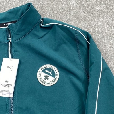 Puma Golf x Reigning Champ T7 Track Jacket Green Terrain Mens