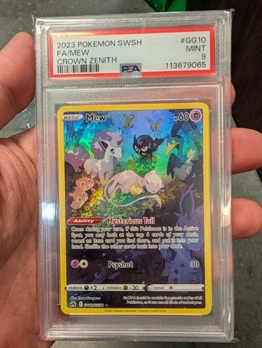Pokemon Crown Zenith Galarian Gallery Mew #GG10 PSA 9 Mint Pokemon Card