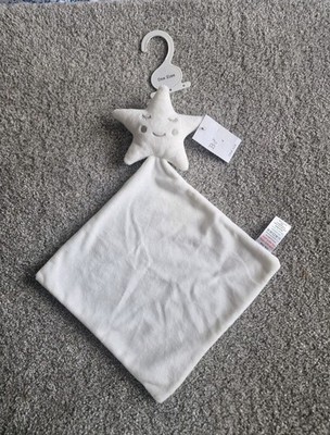 Matalan White Star Tröster Schnullerdecke Stofftier