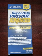 SUPER BETA PROSTATE ADVANCED VITAMIN SUPPLEMENT 60 CAPLETS EXP 2/2028