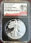 2017-W $1 Proof American Silver Eagle NGC PF70 Ultra Cameo FR Black Core
