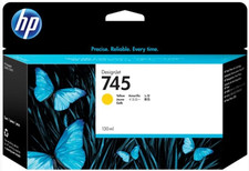 GENUINE HP 745 130ml YELLOW INK CARTRIDGE F9J97A DESIGNJET Z2600/Z5600 NEW 2025
