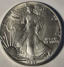 1987  Silver Eagle $1 Dollar 1oz Uncirculated .999 MS-Brilliant Uncirculated..
