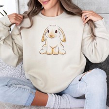 Vintage Easter Bunny Custom Embroidered Sweatshirt/Hoodie