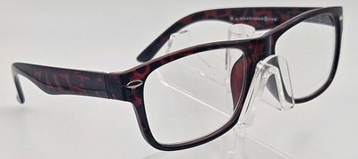 M by Max Studio MAX448 Demi +2.50 Reading Glasses Red Tortoise Readers R2