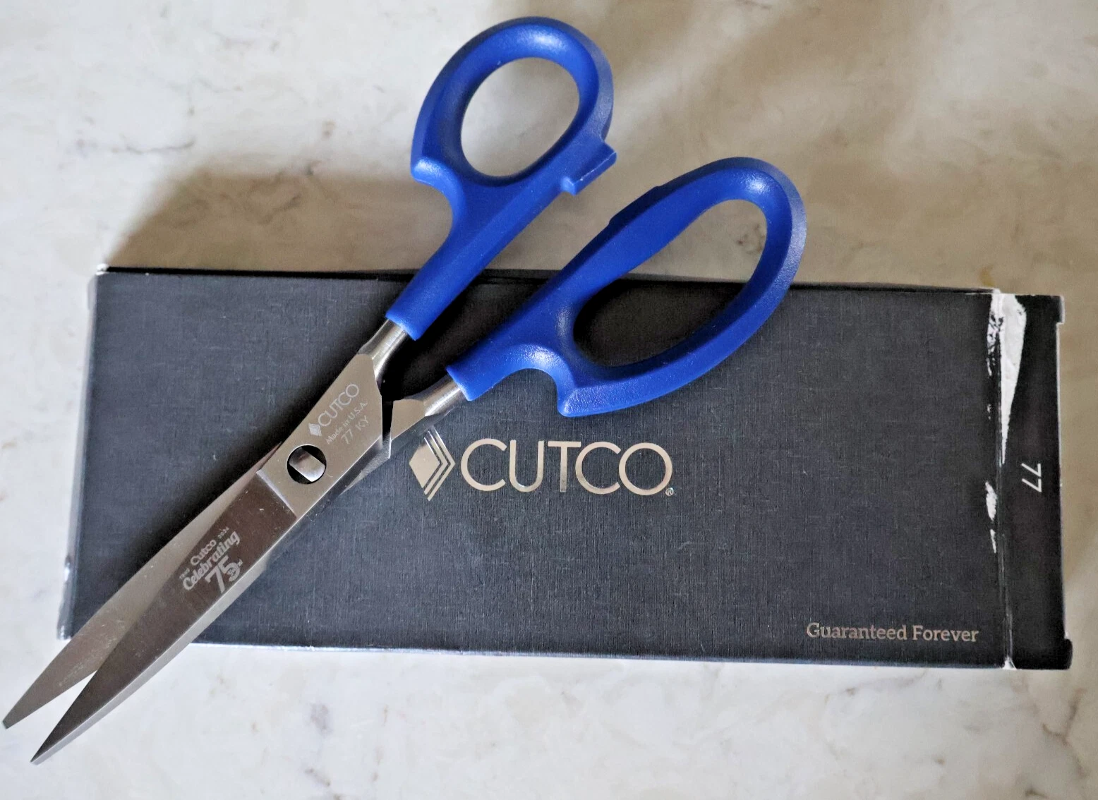 NWT Cutco Super Shears 75th Anniversary Blue Scissors BRAND NEW Take Apart
Opens in a new window or