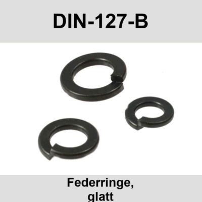 DIN 127 M7 Federringe Blank Federstahl Form B glatt 1.4310 Sprengringe Scheiben