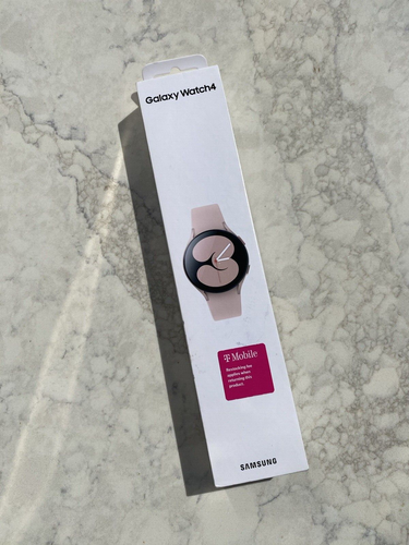 Samsung Galaxy Watch 4 40mm Pink Gold Aluminum Case Sport Band - 第 2/19 張圖片
