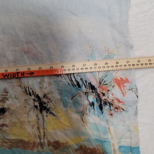 Chico's Womens poncho Size L/XL blue multi beachy tropical bathing suit cover - Picture 8 of 10