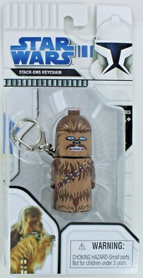 Star Wars CHEWBACCA Chewie Keychain Keyring Lucas Mayhew Stack Em S2 NEW Retired
