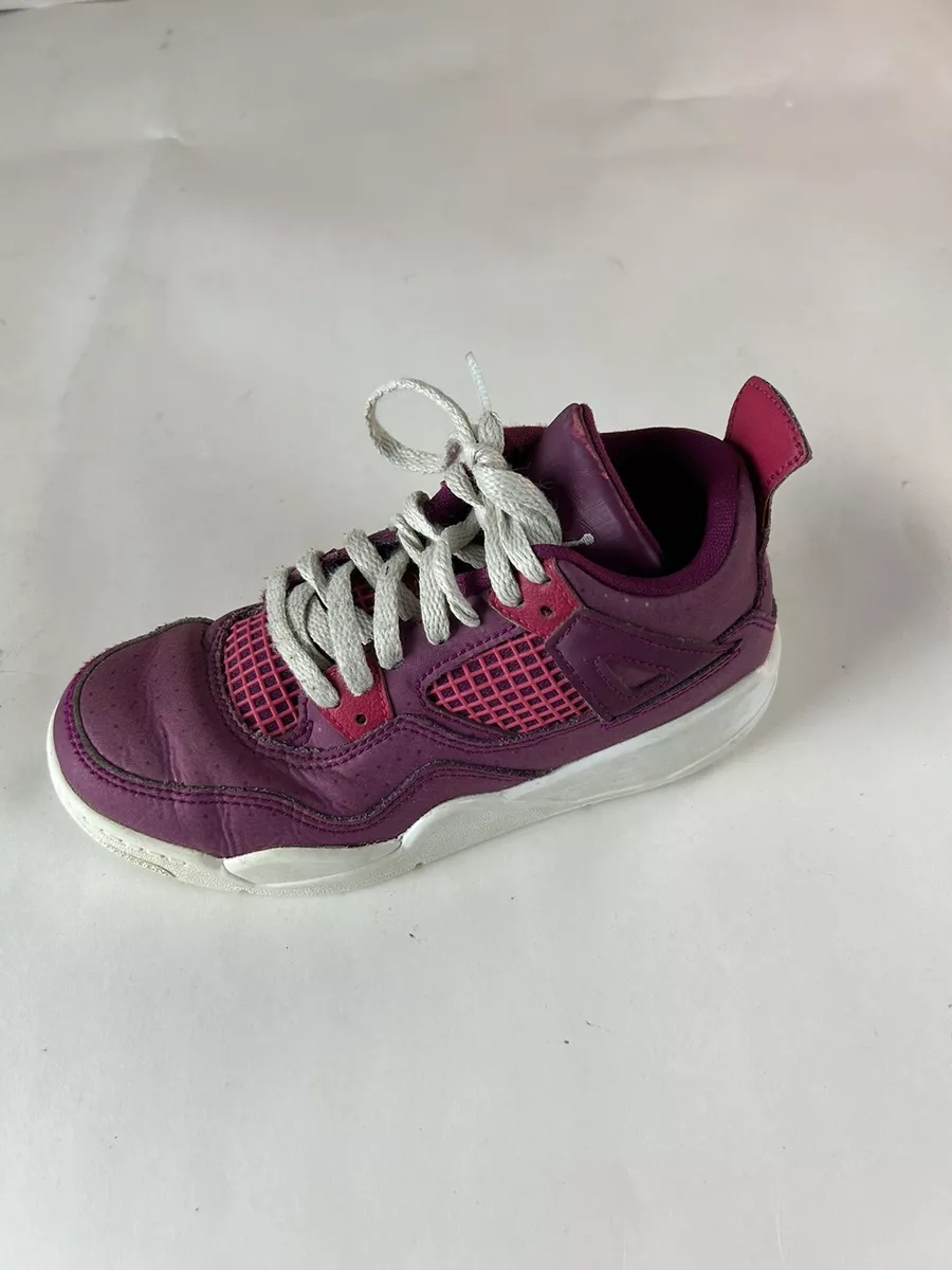 Air Jordan 4 Retro Love Of The Game Toddler Size 12c BQ7671 661 Berry Pink Girls