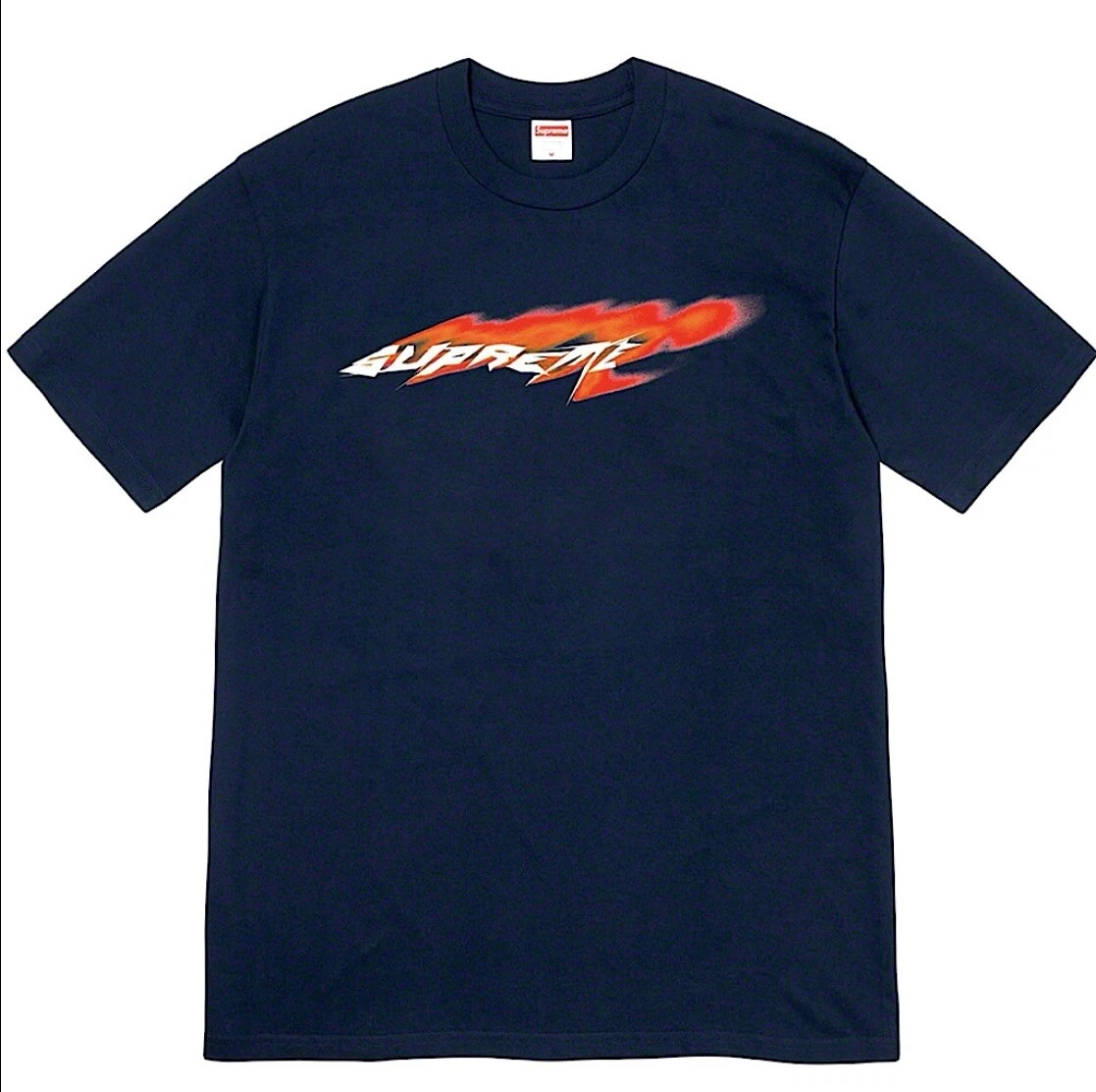 ⭐️ Tee shirt Supreme « Wind », bleu marine graphique taille XL, 100% authentique, NEUF