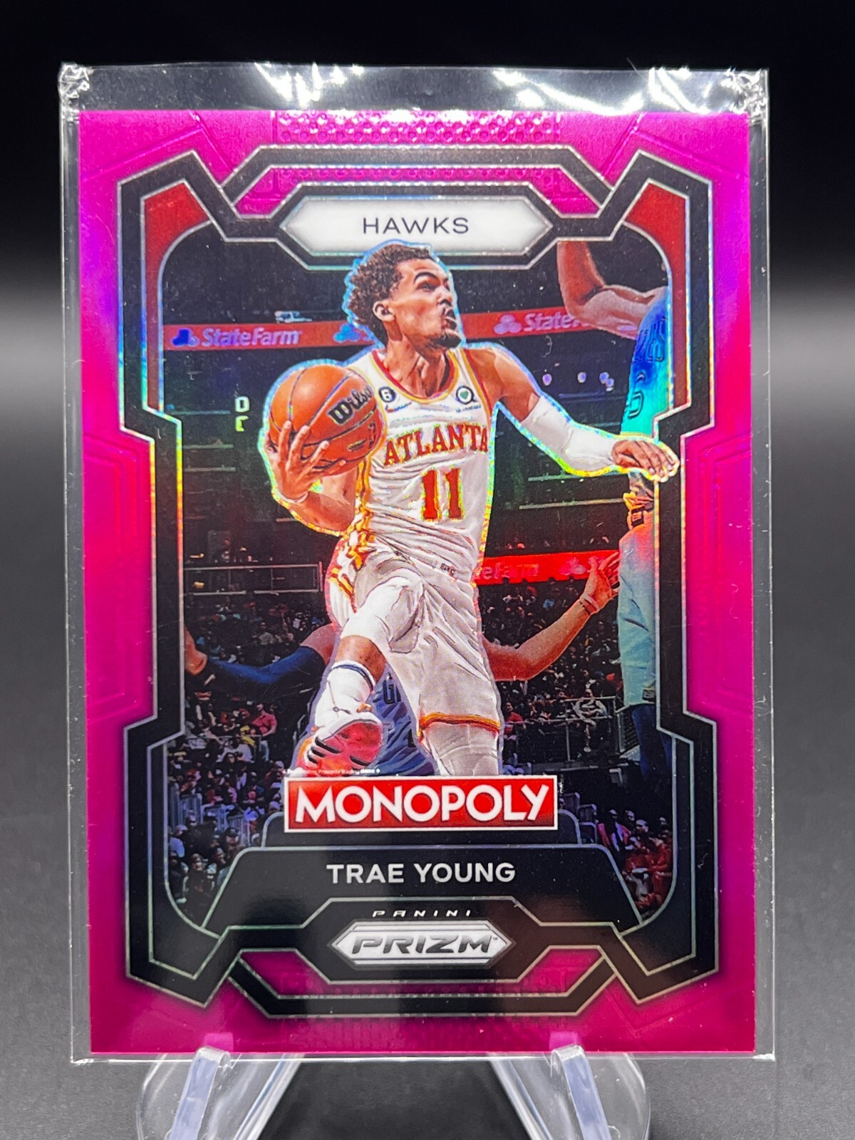 2023-24 Panini Prizm Monopoly Trae Young #4 Pink Prizm /149