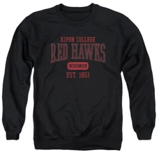 Ripon College Adult Crewneck Sweatshirt Est. Date, Black, S-3XL