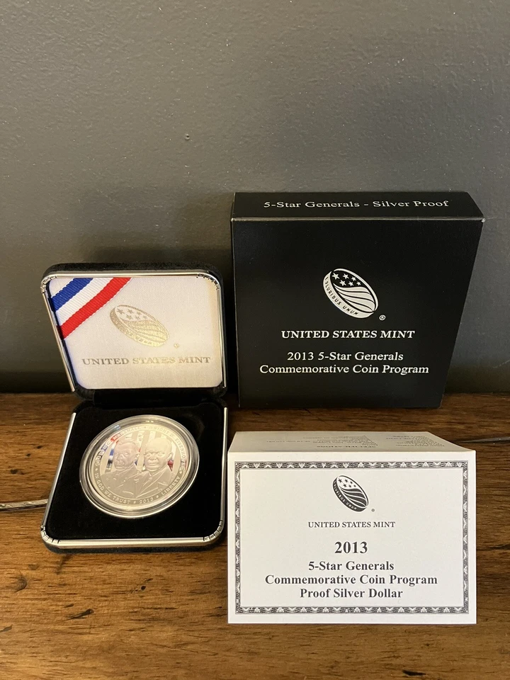 2013 5-Star Generals Commemorative Coin Program. Proof Silver Dollar US Mint-Phi - Image 2 of 4