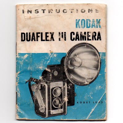 Anleitung zum KODAK DUAFLEX III CAMERA Bedienungsanleitung Instructions ENGLISH