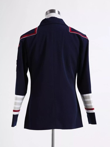 Star Trek Admiral Navy Blue Jacket Top Uniform Costume Cosplay Carniva Halloween - Picture 5 of 7