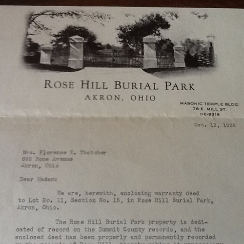 2 CEMETARY PLOTS ROSE HILL BURIAL PARK AKRON, OHIO MASONIC SECTION eBay
