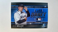 2022 Bowman Draft Night Jacob Miller #BDN-7 Chrome Insert Miami Marlins