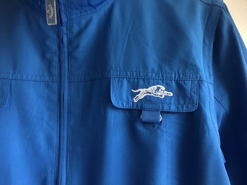 Callaway Golf Top Waterproof Windbreaker Blue Full Zip Jacket Long Sleeve Size M - Picture 4 of 10