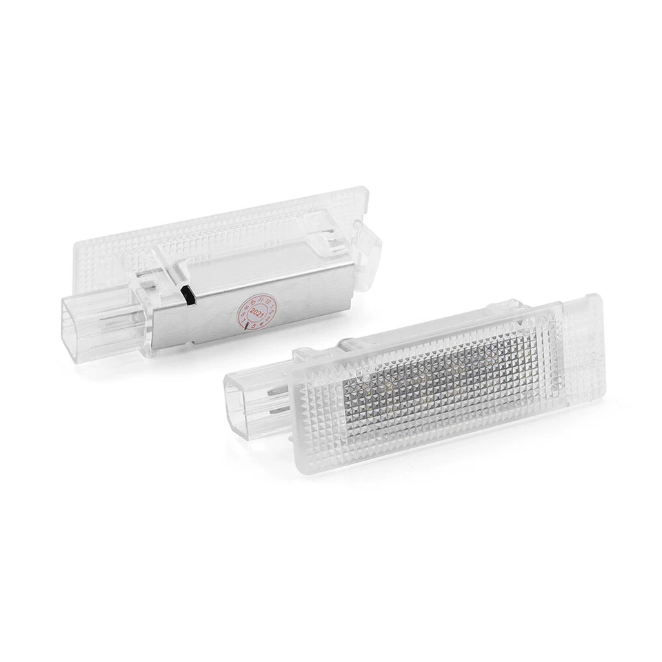 2x Guantera LED blanca maletero equipaje luz cortesía para Fiat 500 500X 500L Panda Foto 2 de 4