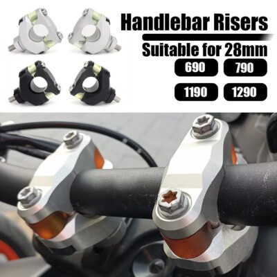 For 1290 Super Adventure 790 1190 690 Duke 28mm Handlebar Riser Kit Cushioning