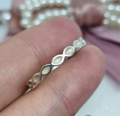 Original Pandora Better Together Vorsteckring Weiß Emaille Größe 52   S925 ALE