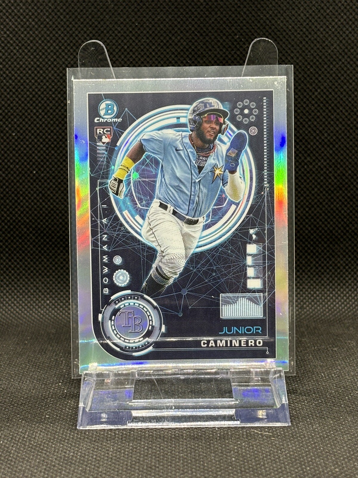 2024 BOWMAN CHROME JUNIOR CAMINERO #BAI-20 Baseball Rookie RAYS RC BOWMAN AI