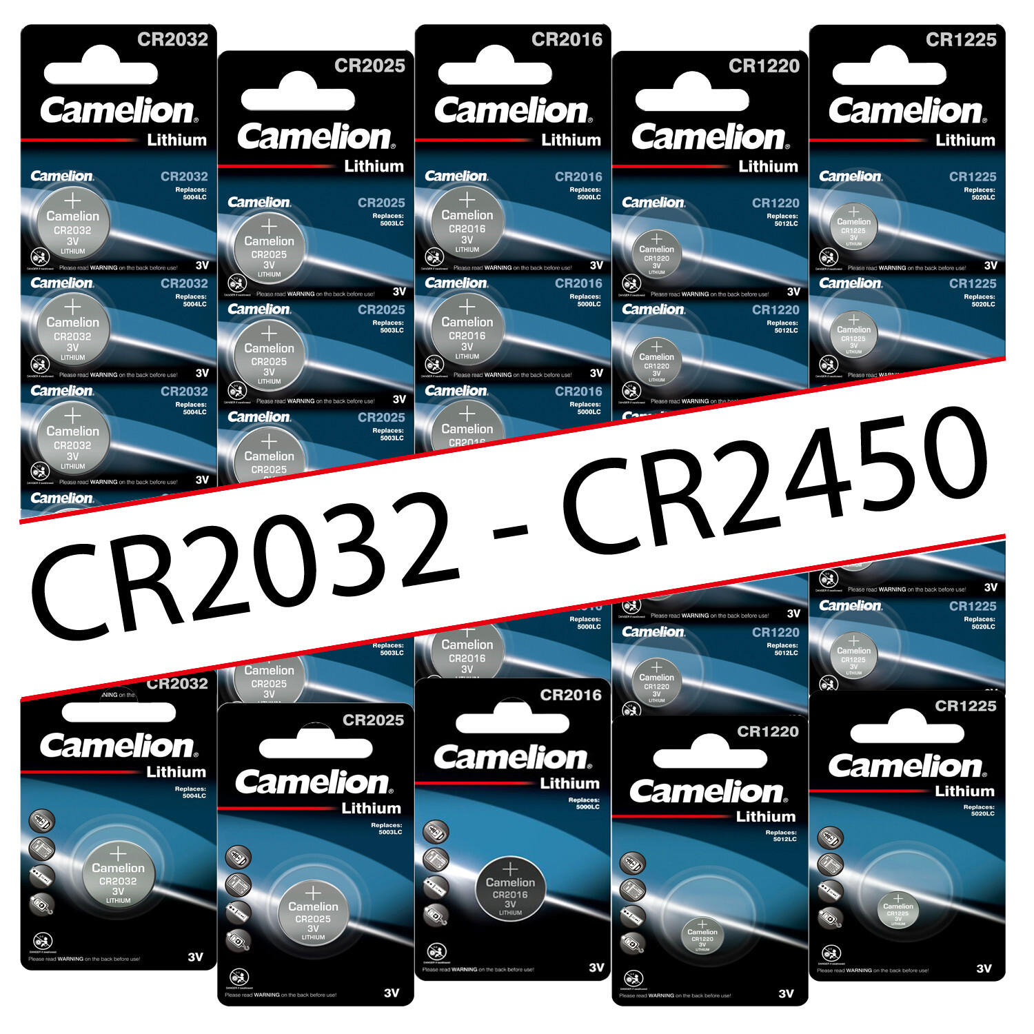 Thumbnail - Cr2450 Cr1220 Cr1616 Cr2016 Cr2025 Cr2032 Camelion Lithium Knopfzellen