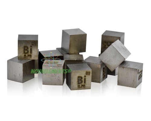 Bismuth Metal Cube, Bismuth Element Sample, Bismuth Cube 10mm 99.9% Pure Bismuth - Picture 2 of 3