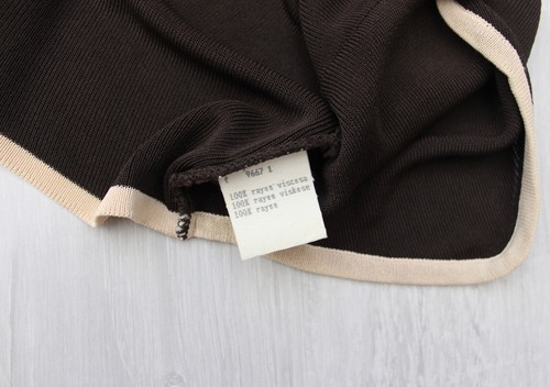 Maglione gilet donna vintage FENDI maglia senza maniche bottone FF RARO taglia ~S - Foto 12 di 12