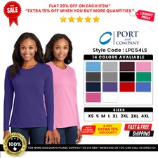 Port & Company LPC54LS Womens Cotton Long Sle...