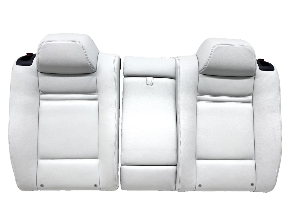 BMW X6 M E71 2010-2014 segunda fila respaldo asiento trasero gris cuero OEM Foto 4 de 4