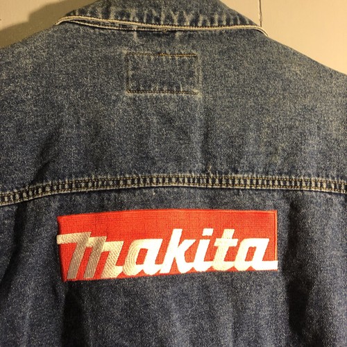 Vintage Makita Men’s Denim Jacket Size 2XL 100% Cotton Distressed READ* - Picture 10 of 12
