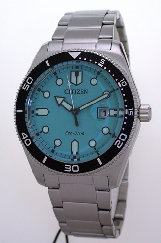 Citizen Sports ECO-DRIVE Solaruhr Herrenuhr Türkis10 ATM WR 43 mm AW1760-81W - Picture 3 of 4