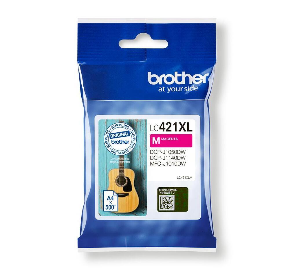 Оригинальный патрон Brother LC-421XLM Druckerpatrone magenta 500 шт LC421XLM 4790₽