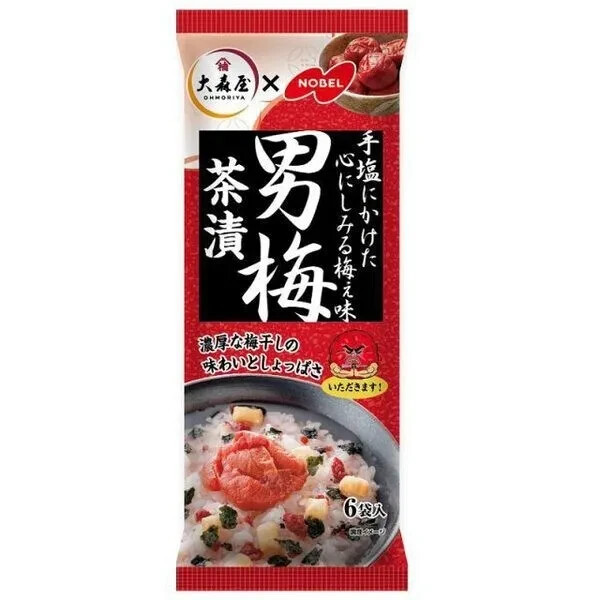 Otoko-ume Ochazuke Ume Plum 6 packs Ohmoriya from Japan Japanese