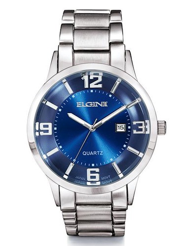 avon elgin ii watch blue face japan movement mother of pearl