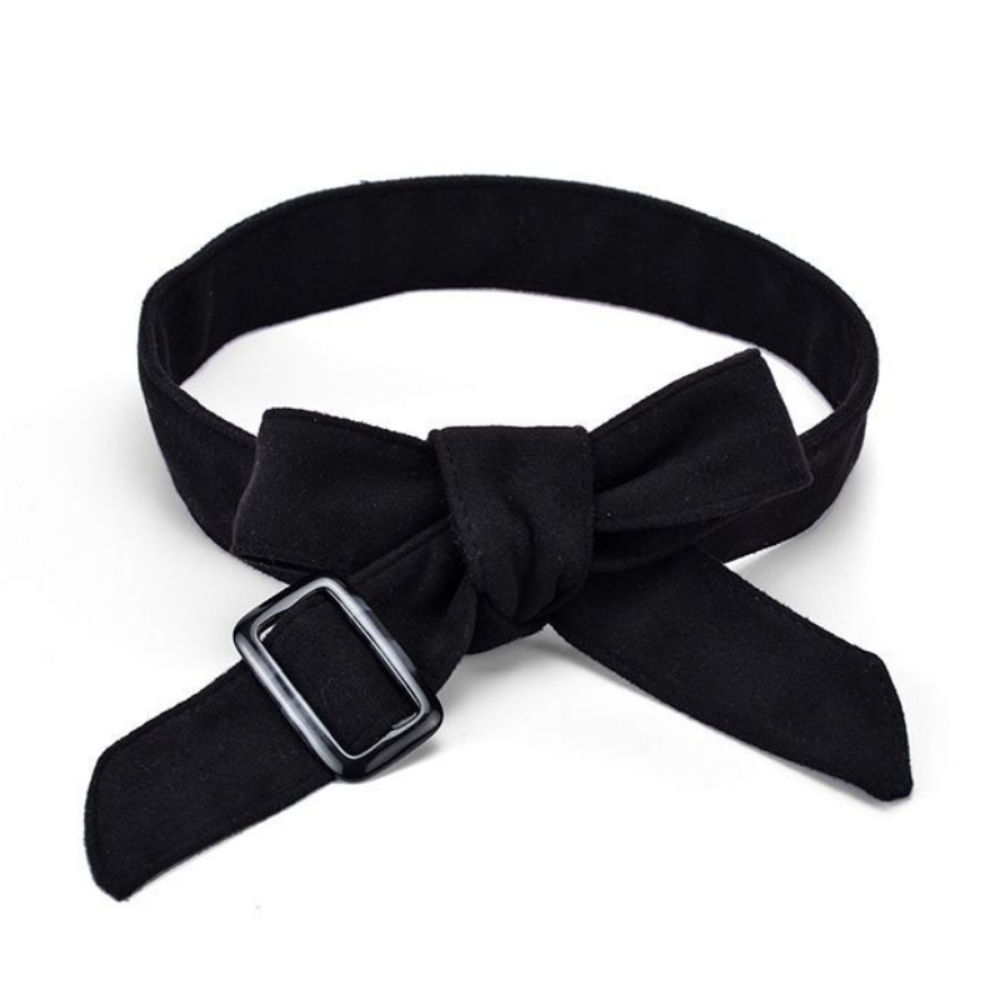 3628 175x5cm Women Faux Wool Belt Woolen Sash Tie Waist Cinch Belts For 175x5cm Black Unisex Faux Wool Belt Woolen Sash Tie for  main image 3