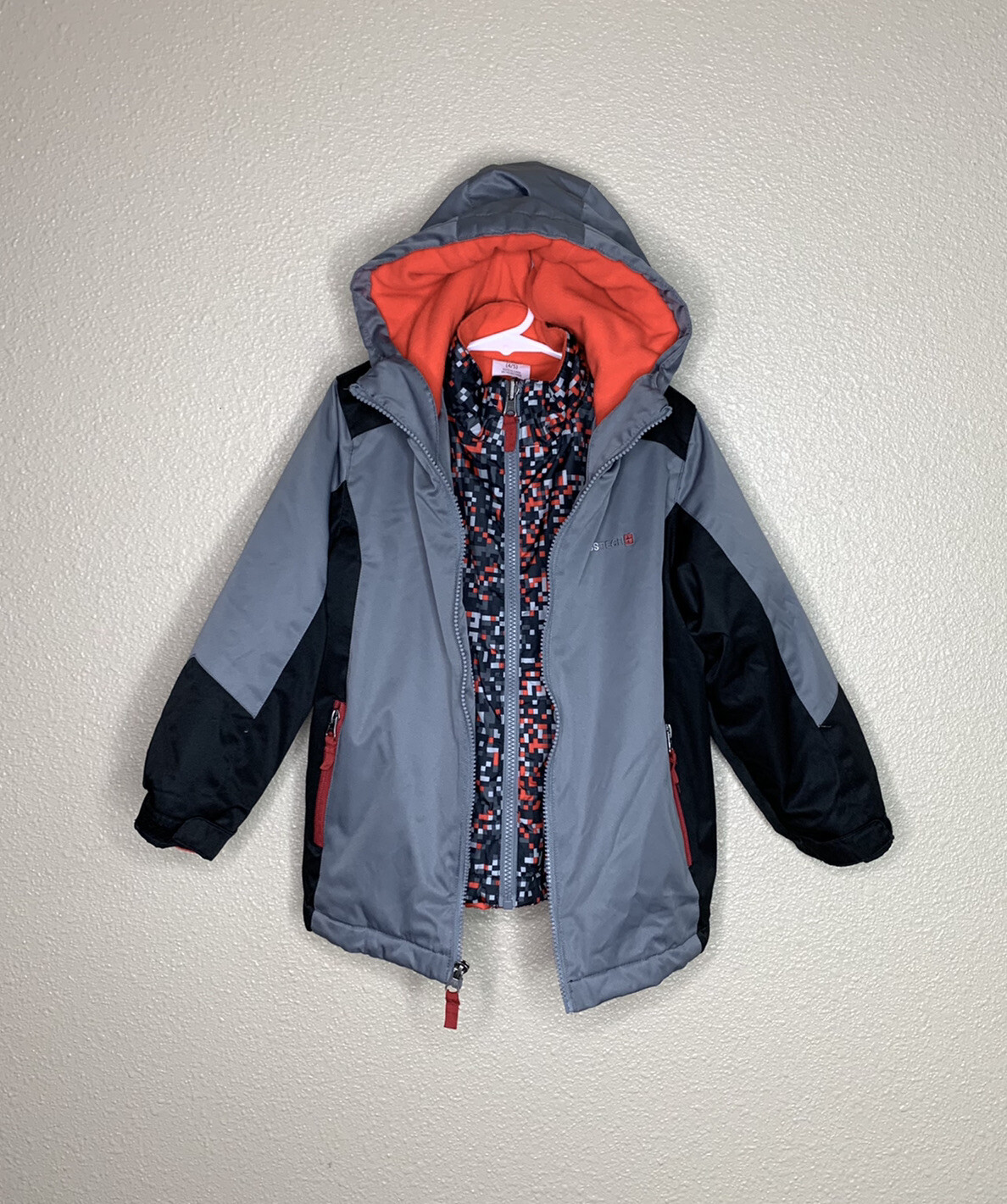 Swiss Tech Boys 3 In 1 Hooded Parka 