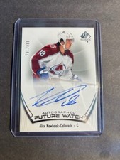 UD SP AUTHENTIC 2021-22 ALEX NEWHOOK FUTURE WATCH AUTOGRAPH /999 COLORADO FWA