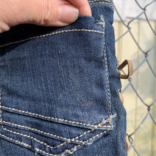 Mudd Denim Lace Up Flare Y2K Girls Size 6X Jeans NWT - Picture 14 of 18