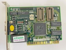 RARE VINTAGE CARDEX S3 TRIO64 PCI VGA CARD FCC ICUVGA-GW407B PN 9407-21 MXB31